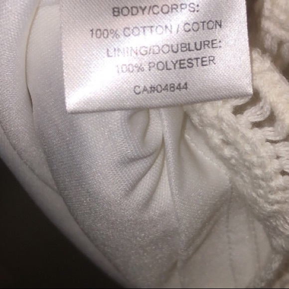 SOLD 💌 Vintage Knit Boho White Tank Top Size XL - Picture 5 of 7